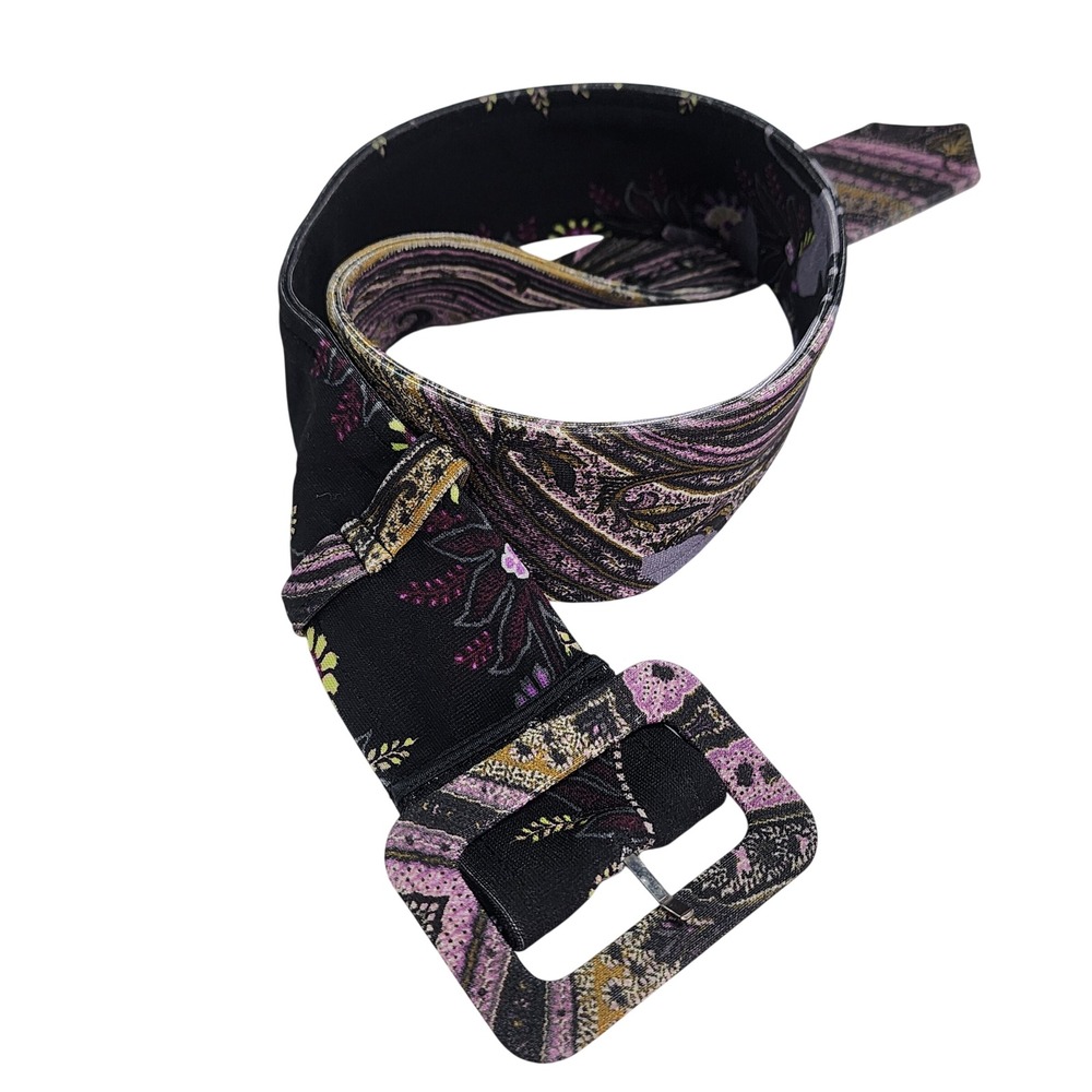 Etro Paisley Floral Sheath Dress Stretch Italian Designer Boho Belt Womens 4 40 - Picture 12 of 16